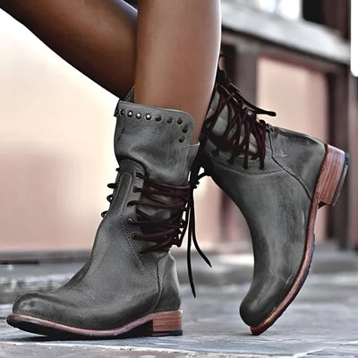 Loreva™ | Bottines Cavalières Patinées