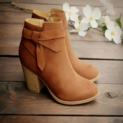 Sophie™ | Bottines Nœud Zip Latéra