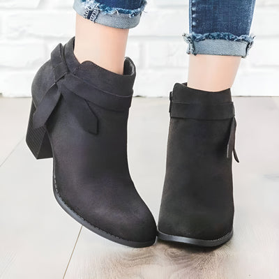 Sophie™ | Bottines Nœud Zip Latéra