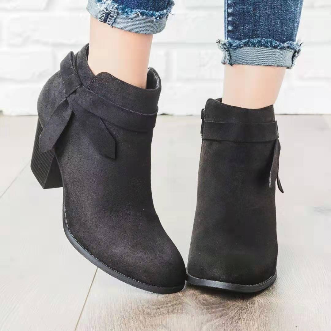 Sophie™ | Bottines Nœud Zip Latéra