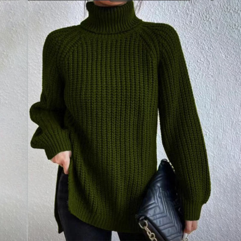 Éloïse™ | Pull Col Roulé Fendu