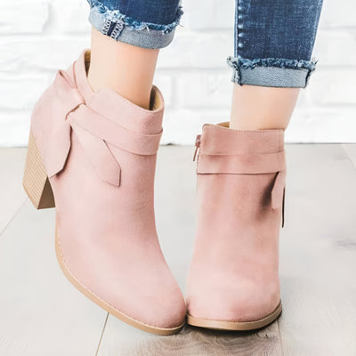 Sophie™ | Bottines Nœud Zip Latéra