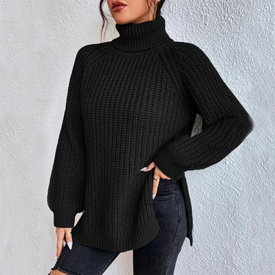 Éloïse™ | Pull Col Roulé Fendu
