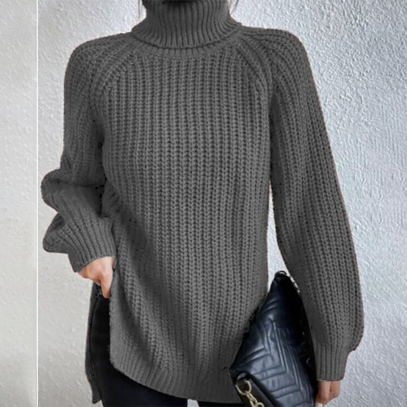 Éloïse™ | Pull Col Roulé Fendu