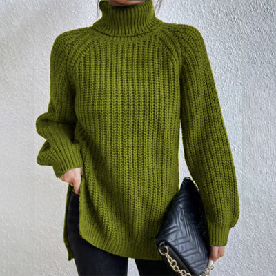 Éloïse™ | Pull Col Roulé Fendu