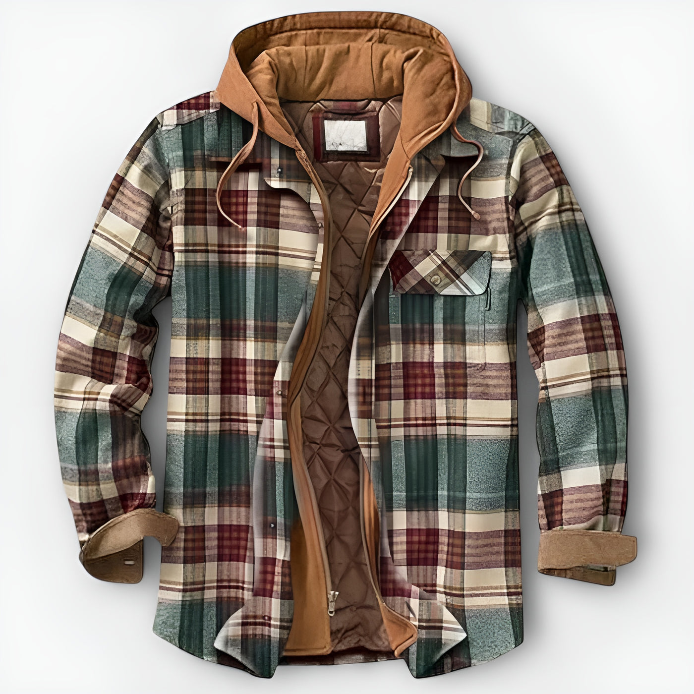 Lucien™ | Veste Carreaux Tailleur Vert foncé