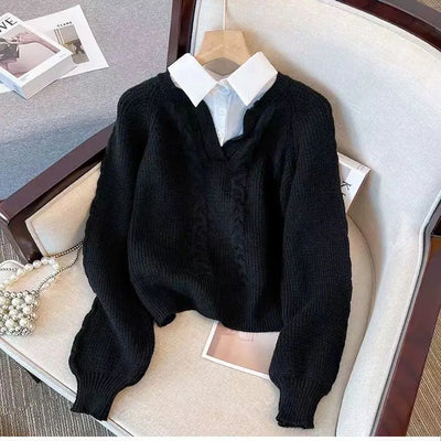 Clémence™ | Pull Rétro Duo Cocon