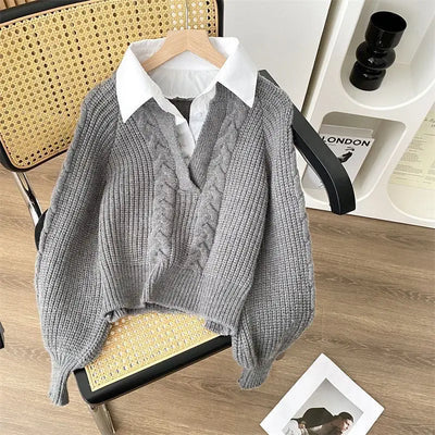 Clémence™ | Pull Rétro Duo Cocon