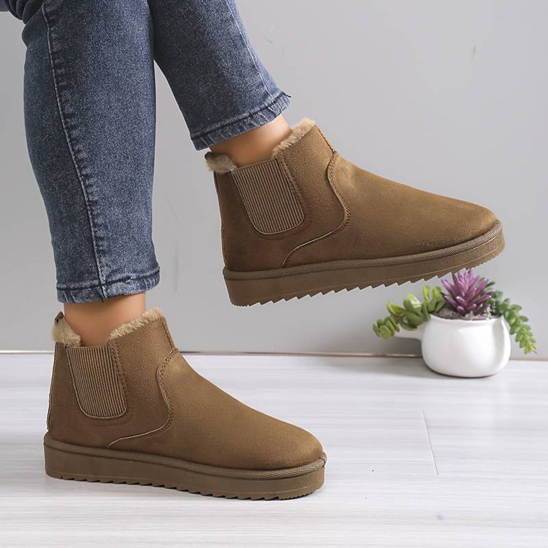 Noëlle™ | Bottines Fourrées À Enfiler