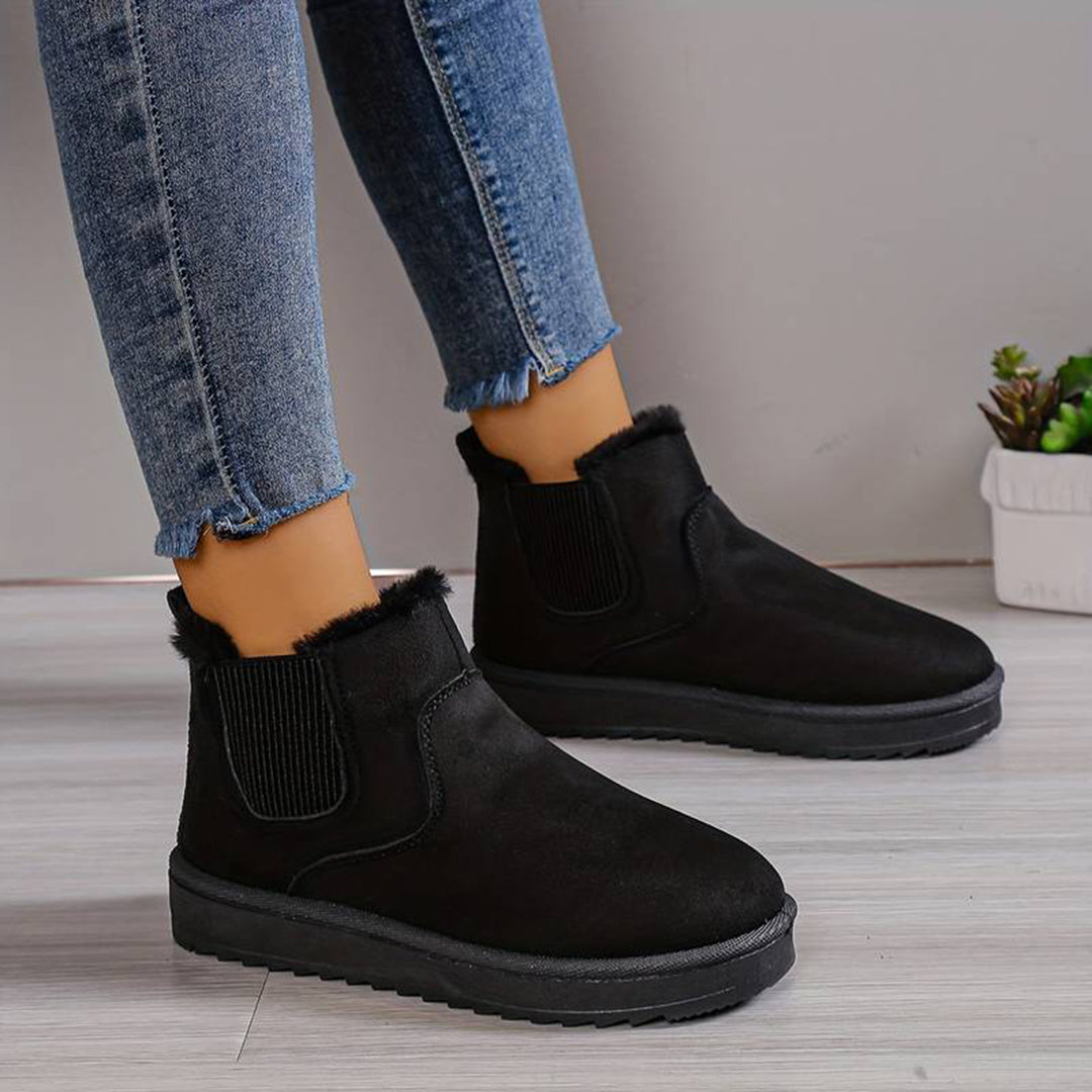 Noëlle™ | Bottines Fourrées À Enfiler