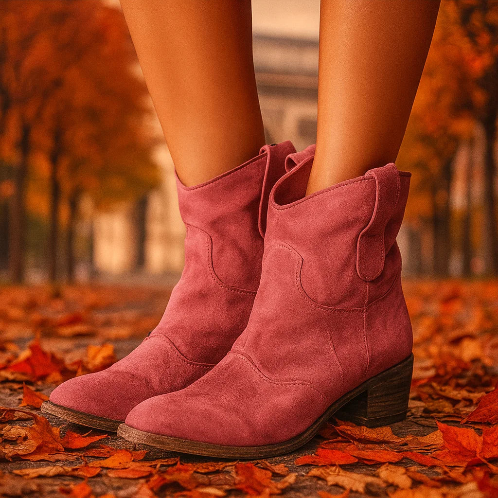 Élisee™ | Bottines en daim intemporelles Rose
