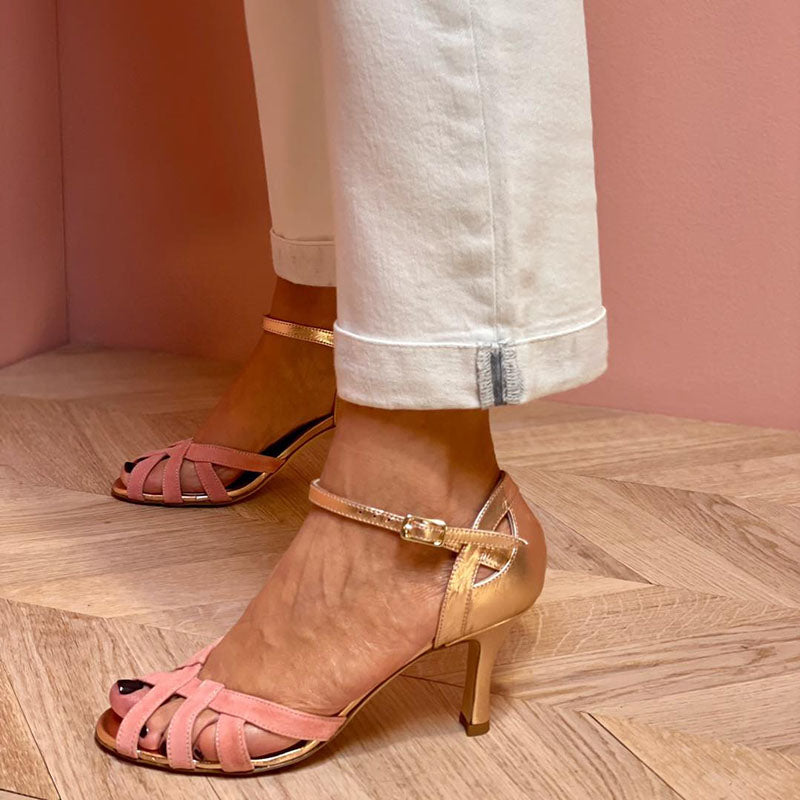 Delphine™ | Sandales à talon kitten avec bout ouvert