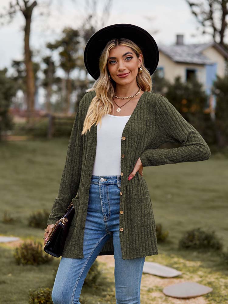 Bellamy™ | Gilet mi-long rayé