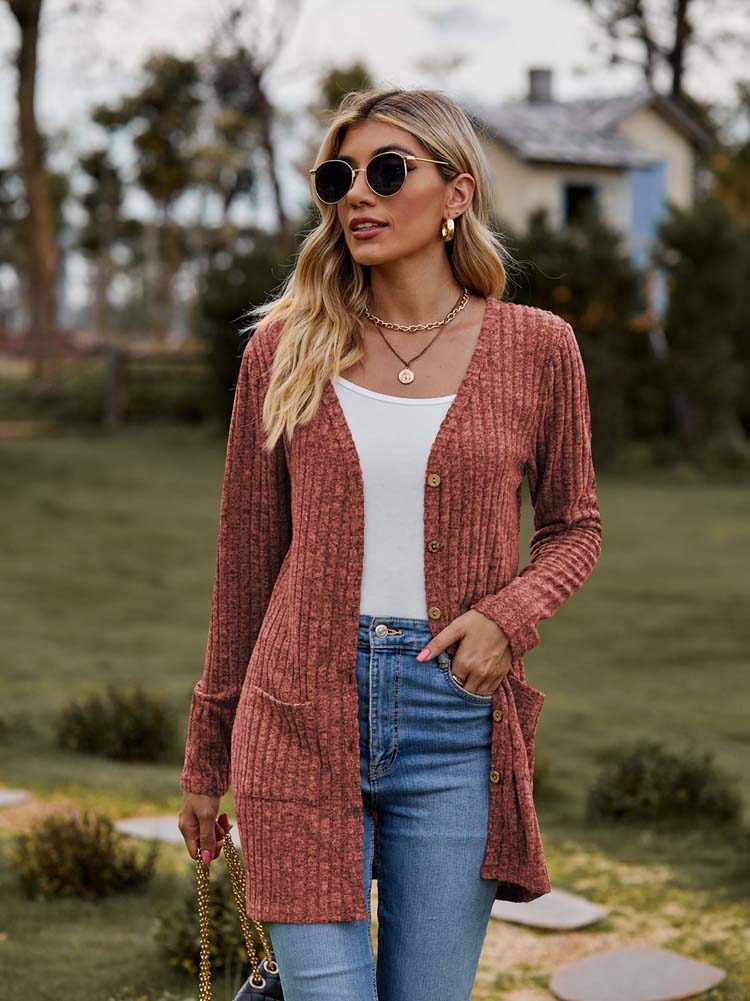Bellamy™ | Gilet mi-long rayé