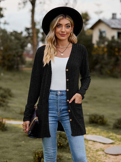 Bellamy™ | Gilet mi-long rayé