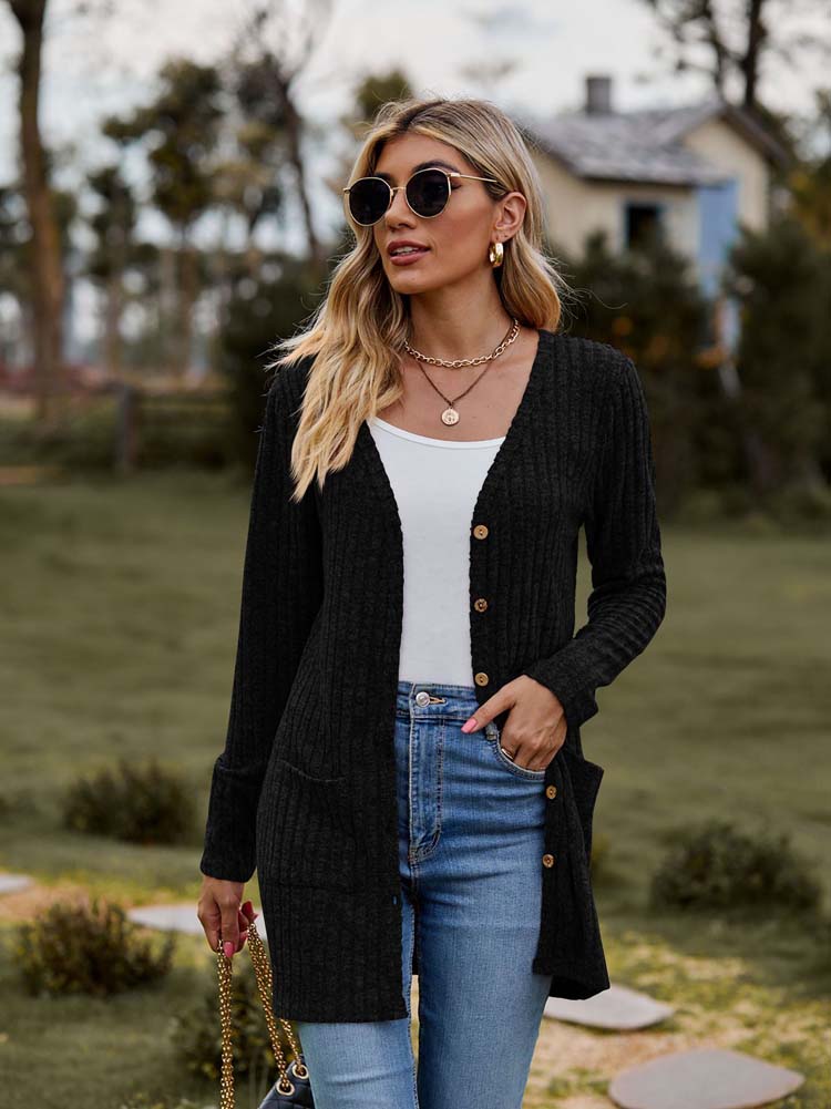 Bellamy™ | Gilet mi-long rayé