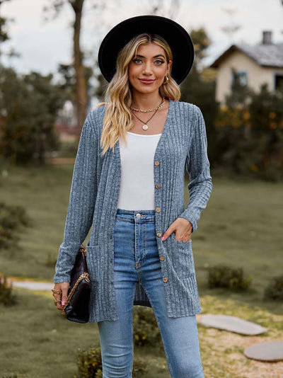 Bellamy™ | Gilet mi-long rayé