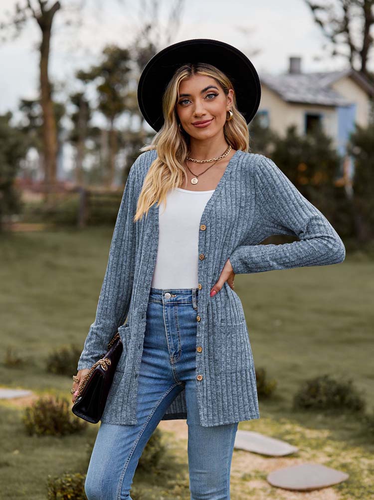 Bellamy™ | Gilet mi-long rayé