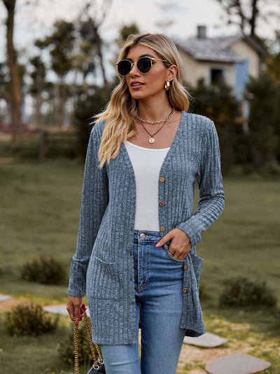 Bellamy™ | Gilet mi-long rayé