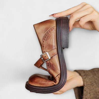 Amélie™ | Escarpins Classiques à Bride en Cuir